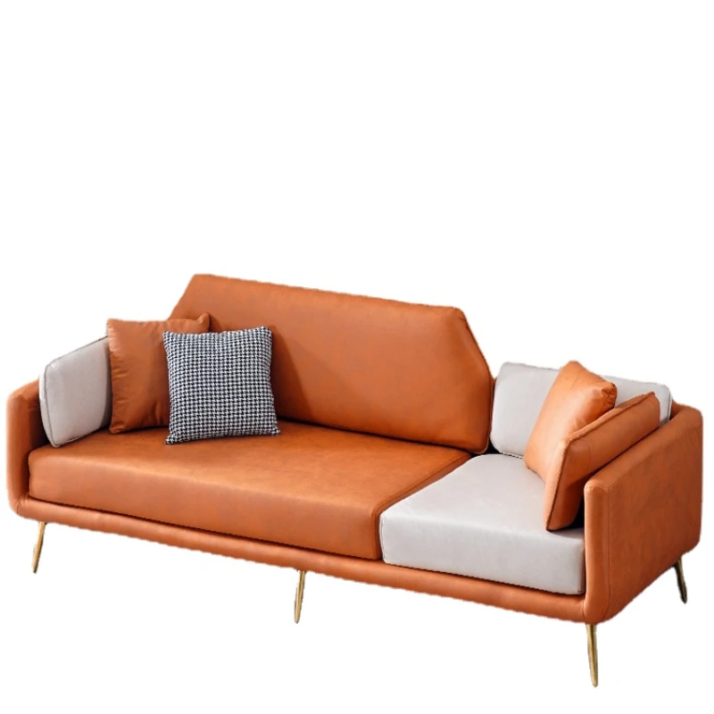 HXL Double Sofa Nordic Faux Leather Disposable Home Living Room Color Matching Three-Seat Sofa
HXL Double Sofa Nordic Faux Leather Disposable Home Living Room Color Matching Three-Seat Sofa