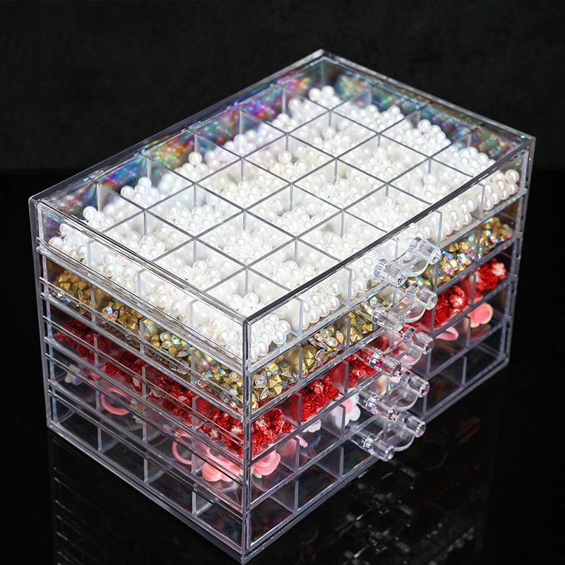 120 Grid Acrylic Diamond Box Jewelry Box Drawer-Type Dust-Proof Manicure Earrings Jewelry Storage Box Nail Finishing Box
120 Grid Acrylic Diamond Box Jewelry Box Drawer-Type Dust-Proof Manicure Earrings Jewelry Storage Box Nail Finishing Box