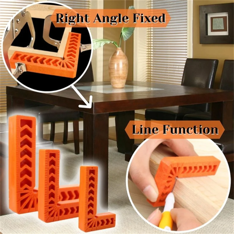 Angle Finder Ruler Woodworking Square Clamp Tool Wood Clamping 90 Degree FramingTool Precision Table Cabinet Frame Hand Tool Set
Angle Finder Ruler Woodworking Square Clamp Tool Wood Clamping 90 Degree FramingTool Precision Table Cabinet Frame Hand Tool Set