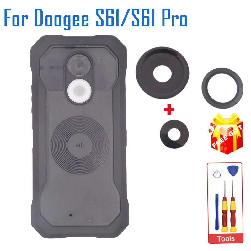 

Новый чехол Doogee S61 Pro, нижний Корпус в сборе, крышка аккумулятора с основным объективом камеры и декоративными деталями для телефона DOOGEE S61