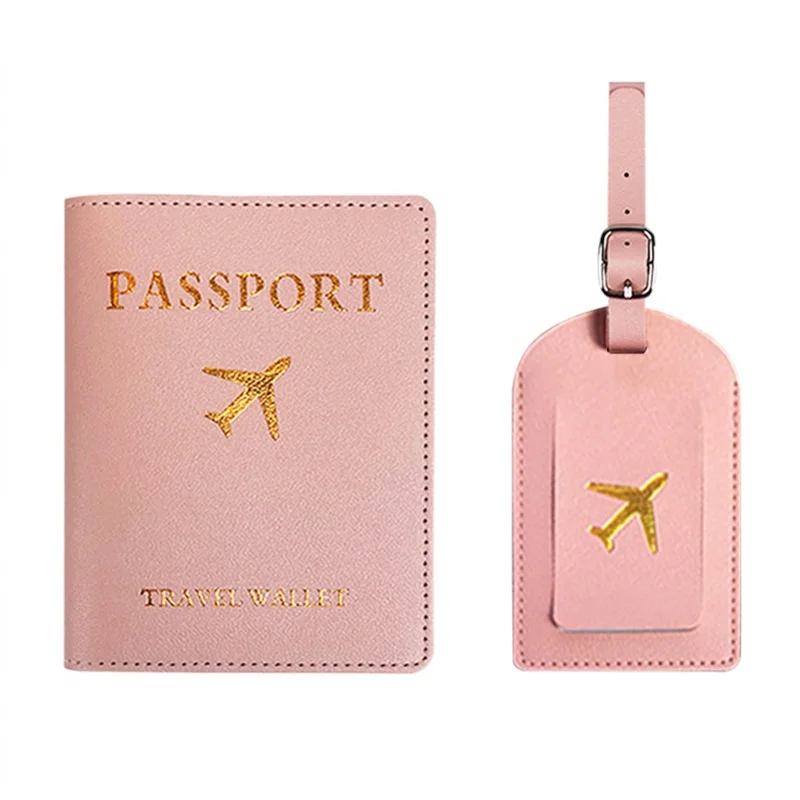 

custom Passport Cover Pu Leather Travel ID Credit Card Passport Holder Packet Wallet Purse Bags Women's Luggage Name Card Holder