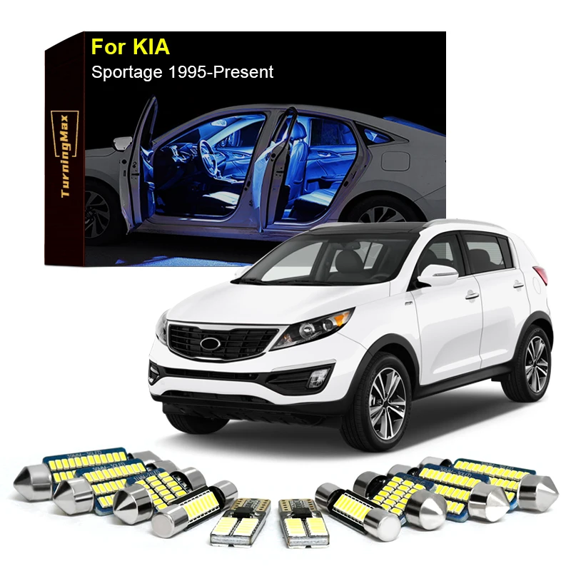 

Canbus Interior Lighting LED Bulb Kit For KIA Sportage QL SL JE KM NB 1995-Now Map Trunk Dome Lights Indoor Lamp Car Accessories