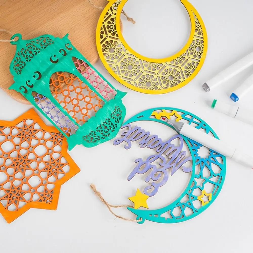 DIY Graffiti Ramadan Wooden Ornament Home Crafts Handmade Eid Mubarak Hanging Pendant Colorable Star Wood Chips Party Decor
DIY Graffiti Ramadan Wooden Ornament Home Crafts Handmade Eid Mubarak Hanging Pendant Colorable Star Wood Chips Party Decor
