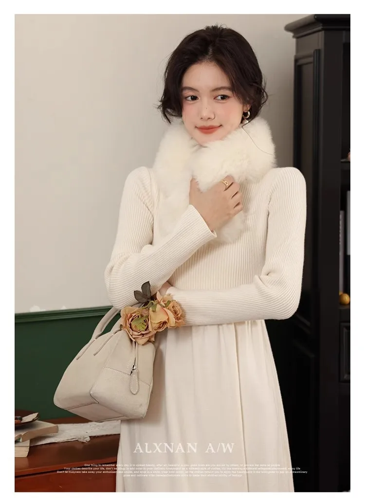 French Waistband Knit Dress Autumn Elegant Temperament Mid length Dress Long Sleeved Minimalist Dress
French Waistband Knit Dress Autumn Elegant Temperament Mid length Dress Long Sleeved Minimalist Dress