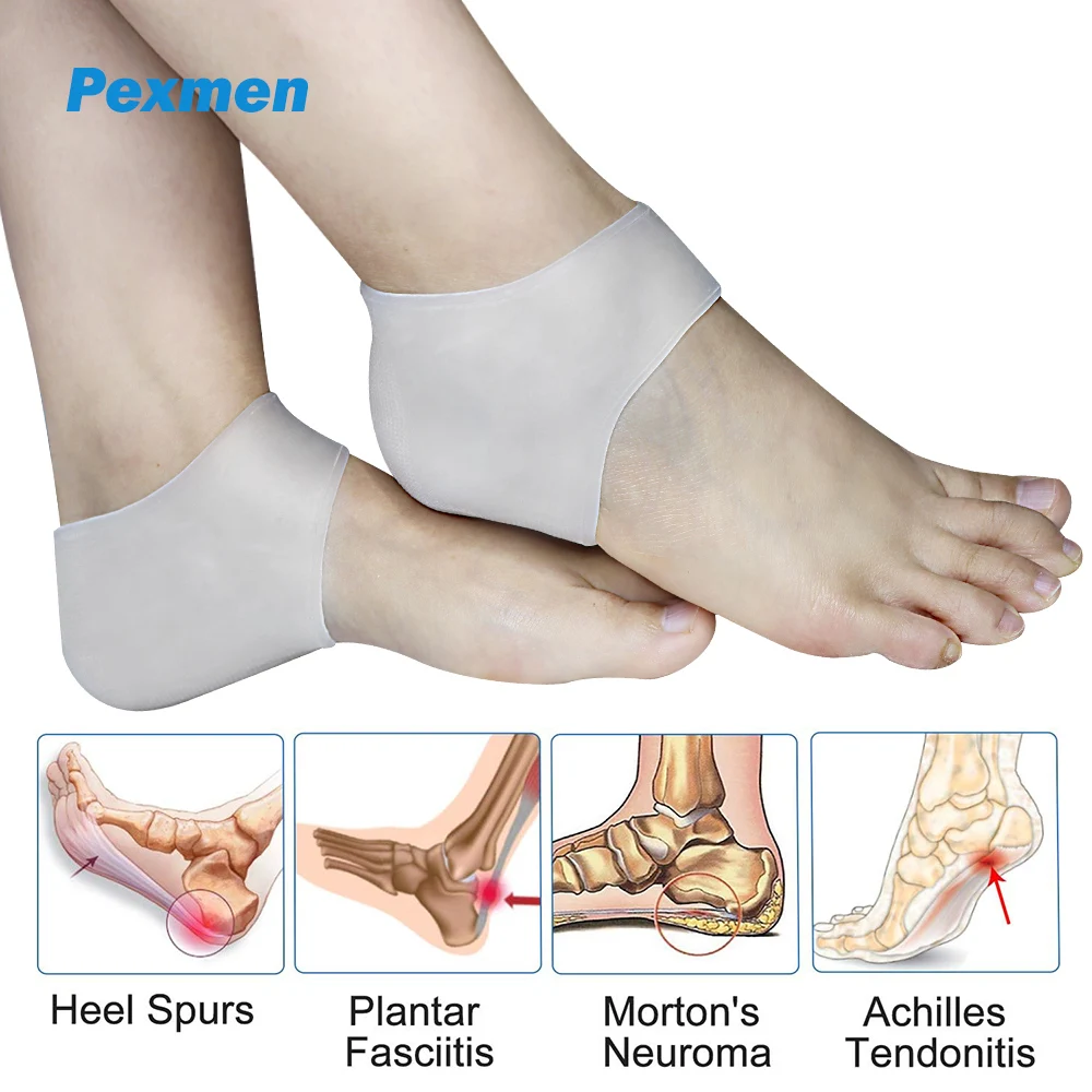 Pexmen 2Pcs Silicone Heel Protectors Gel Guard for Women and Men Soft Cushion Support Plantar Fasciitis Relief for Heel Pain
Pexmen 2Pcs Silicone Heel Protectors Gel Guard for Women and Men Soft Cushion Support Plantar Fasciitis Relief for Heel Pain