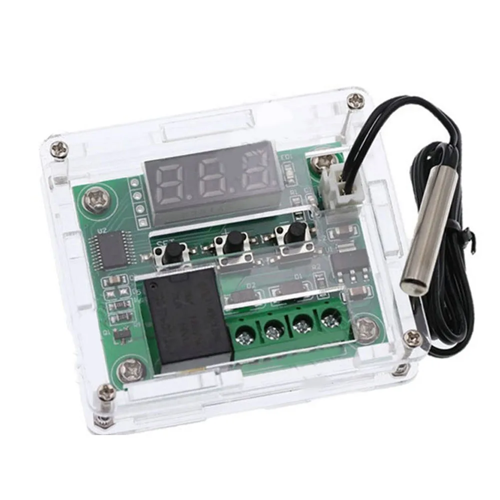 

Цифровой переключатель контроля температуры термостата W1209 12 В-50-110 °C + Электронные переключатели управления термостатом