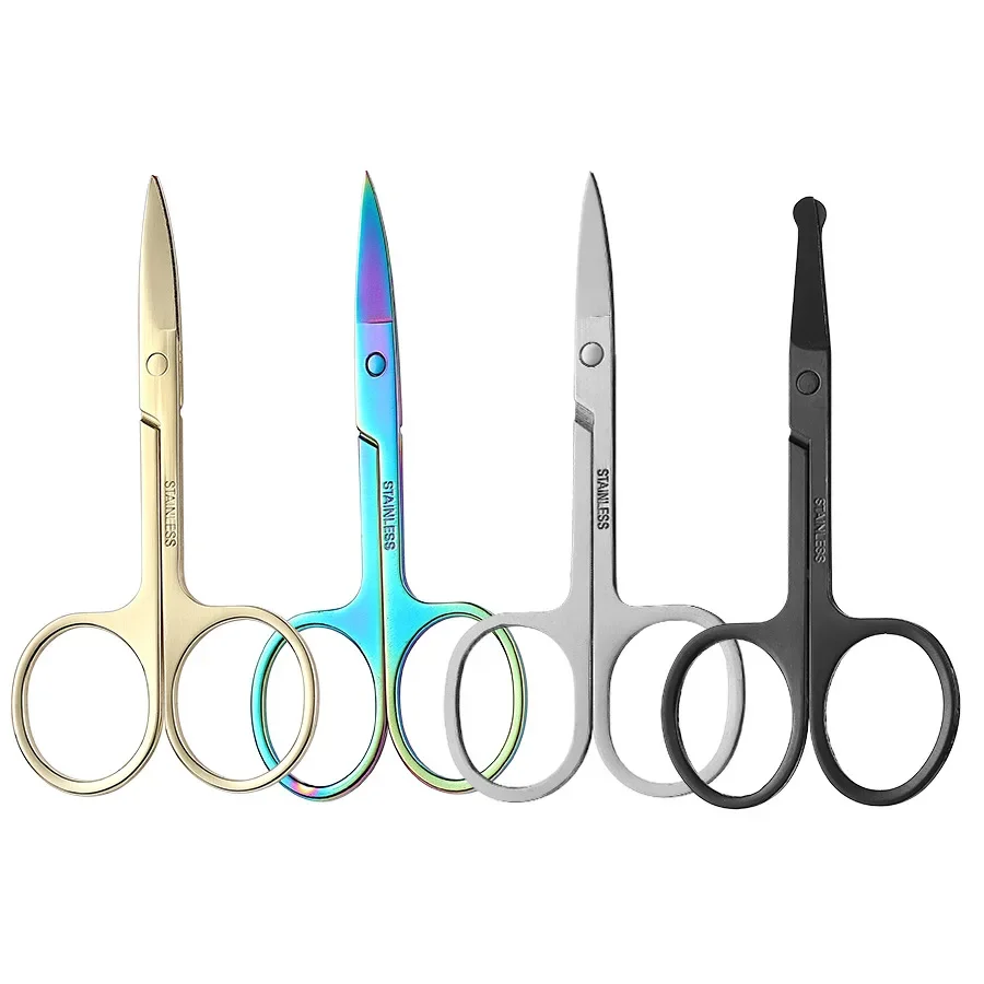 Stainless Steel 2.0 Black Round Head Men's Nose Hair Beard Beard Scissors Beauty Eyebrow and Nose Hair Scissors
Stainless Steel 2.0 Black Round Head Men's Nose Hair Beard Beard Scissors Beauty Eyebrow and Nose Hair Scissors