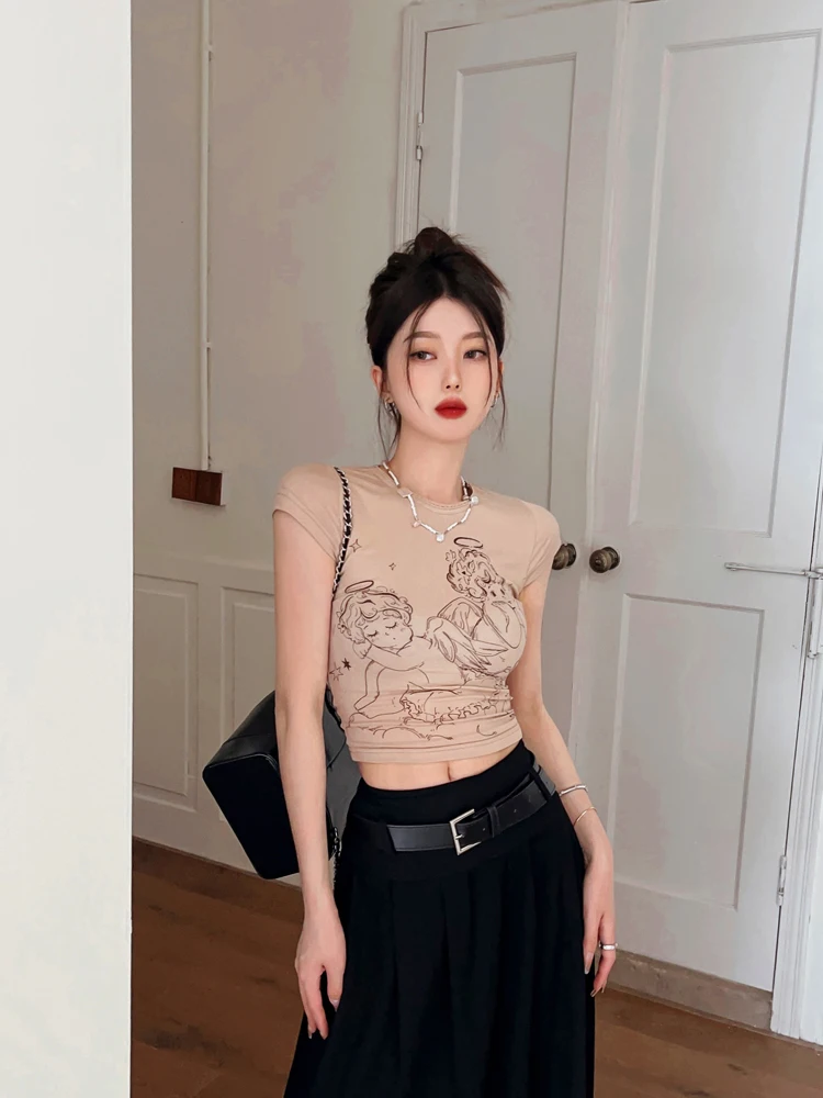 Винтажные Топы Y2k в готическом стиле, короткий рукав, гранж, эстетические Короткие топы, японские Забавные футболки в стиле 1920-х, женские топы скинни для девочек
Винтажные Топы Y2k в готическом стиле, короткий рукав, гранж, эстетические Короткие топы, японские Забавные футболки в стиле 1920-х, женские топы скинни для девочек