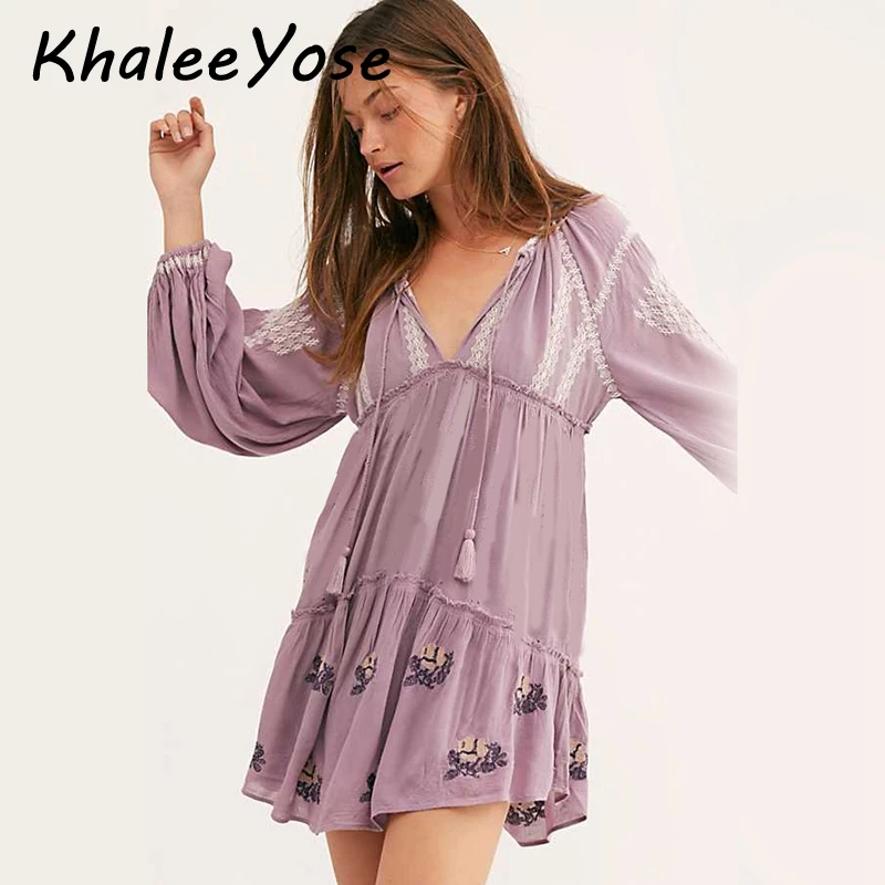 KHALEE YOSE Wild Horse Embroidered Mini Dress Summer Autumn Holiday Boho Women Dresses Tie Up Tassles Party Dress Female
KHALEE YOSE Wild Horse Embroidered Mini Dress Summer Autumn Holiday Boho Women Dresses Tie Up Tassles Party Dress Female