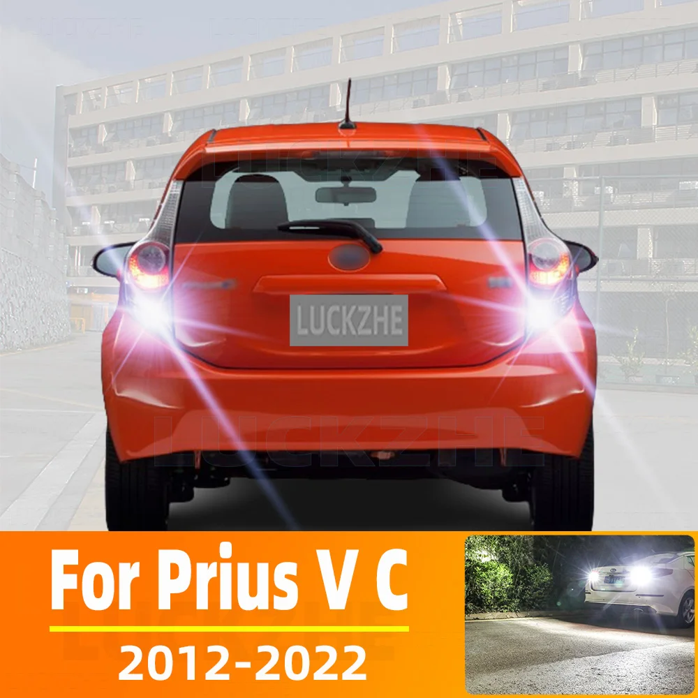 

2pcs LED Reverse Light For Toyota Prius V C Plug-IN Prime Accessories 2012-2022 2015 2016 2017 2018 2019 Backup Back Up Lamp