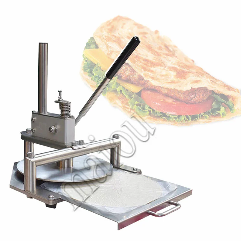 Manual Tortilla Maker Wheat Flour Dough Press Machine Pizza Making Machine Chinese Wheat Bread Pressing Machine Pastry Press
Manual Tortilla Maker Wheat Flour Dough Press Machine Pizza Making Machine Chinese Wheat Bread Pressing Machine Pastry Press