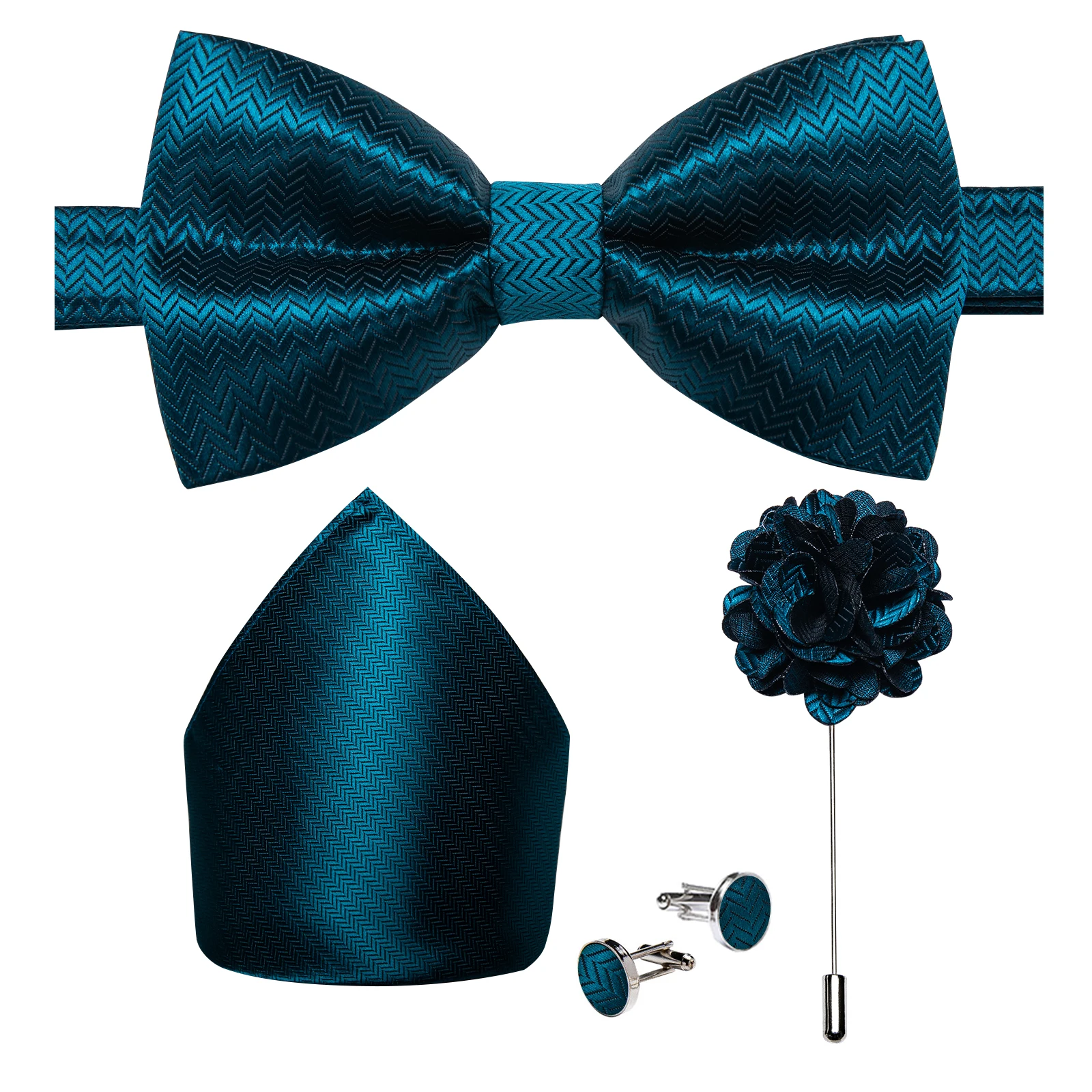 Blue-green Bow Ties for Men Silk Solid Woven Cravat Cufflinks Hanky Corsage Set for Suit or Tuxedo Man Wedding Butterfly Knot
Blue-green Bow Ties for Men Silk Solid Woven Cravat Cufflinks Hanky Corsage Set for Suit or Tuxedo Man Wedding Butterfly Knot