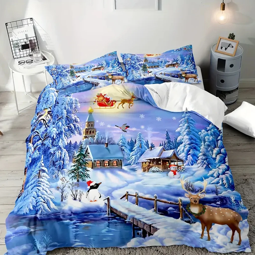 Snow Scenery Fawn Christmas Bedding Set Queen King Size Christmas Gift Bed Set Aldult Kid Bedroom Duvetcover Sets 3D Print
Snow Scenery Fawn Christmas Bedding Set Queen King Size Christmas Gift Bed Set Aldult Kid Bedroom Duvetcover Sets 3D Print
