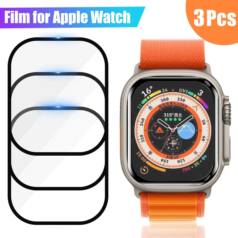 Protector Film for Apple Watch 8 7 6 SE 5 4 3 Soft Glass Screen Protectors 40MM 41MM 42MM 44MM 45MM 38MM on Iwatch Ultra 8 49MM 
Protector Film for Apple Watch 8 7 6 SE 5 4 3 Soft Glass Screen Protectors 40MM 41MM 42MM 44MM 45MM 38MM on Iwatch Ultra 8 49MM