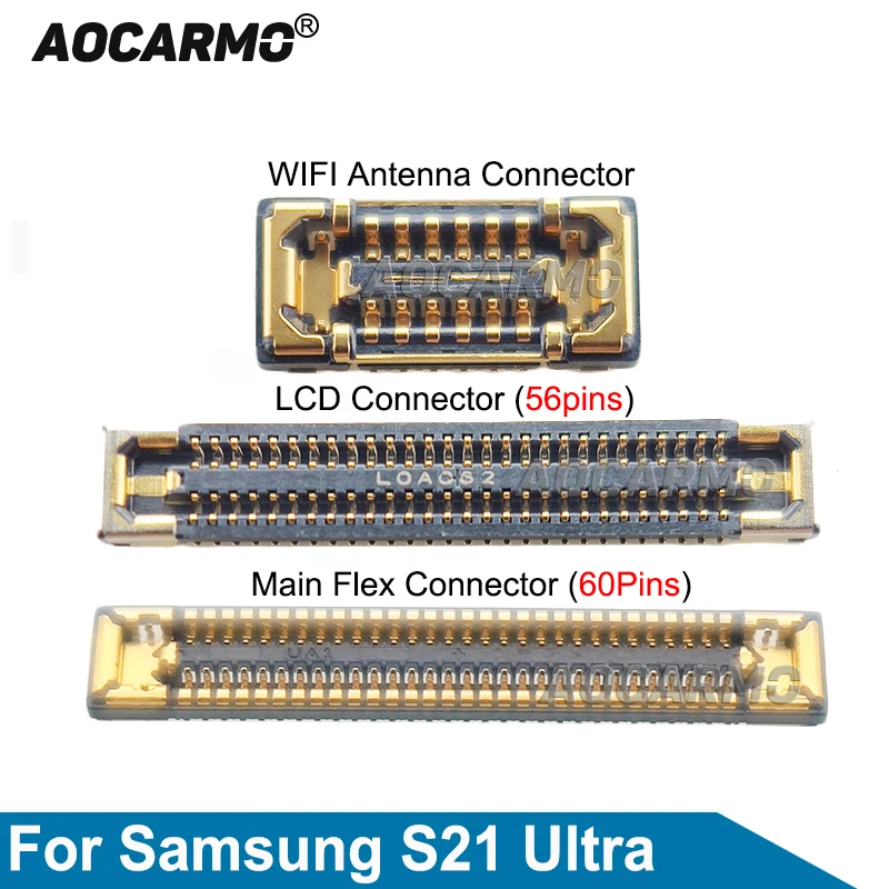 Aocarmo 2Pcs For Samsung Galaxy S21 Ultra S21U Wifi Signal Antenna Touch Screen LCD FPC Plug Main Board Flex Cable Connector
Aocarmo 2Pcs For Samsung Galaxy S21 Ultra S21U Wifi Signal Antenna Touch Screen LCD FPC Plug Main Board Flex Cable Connector