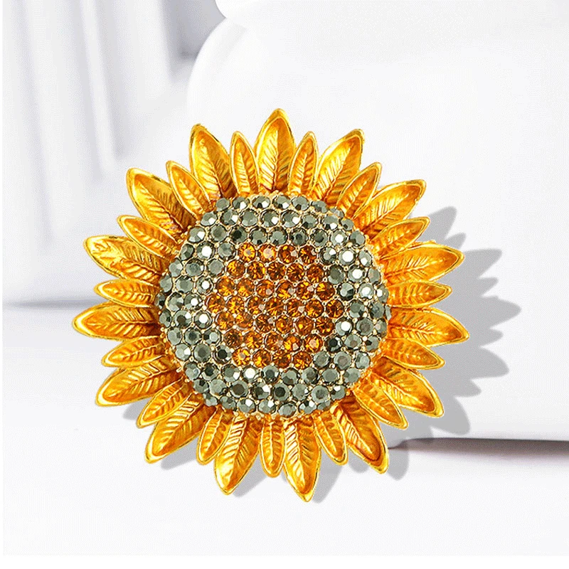 Original Hot Selling Sunflower Brooch Flower Fashion Alloy High-grade Jewelry Mother's Day Gift
Original Hot Selling Sunflower Brooch Flower Fashion Alloy High-grade Jewelry Mother's Day Gift