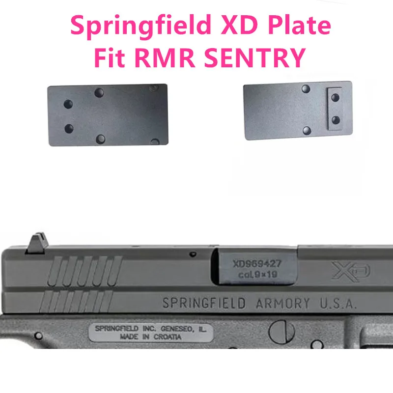 

Optic RMR SENTRY Red Dot Sight Mount Plate FOR Springfield sd9ve XD Full Size 4" ,XD 5" Tactical, Compact 4" 45ACP, Compact 5"