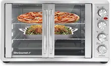 Double French Door 4-Control Knobs Countertop Convection Toaster Oven Bake Broil Toast Rotisserie Keep Warm Includes 2 Racks
Double French Door 4-Control Knobs Countertop Convection Toaster Oven Bake Broil Toast Rotisserie Keep Warm Includes 2 Racks
