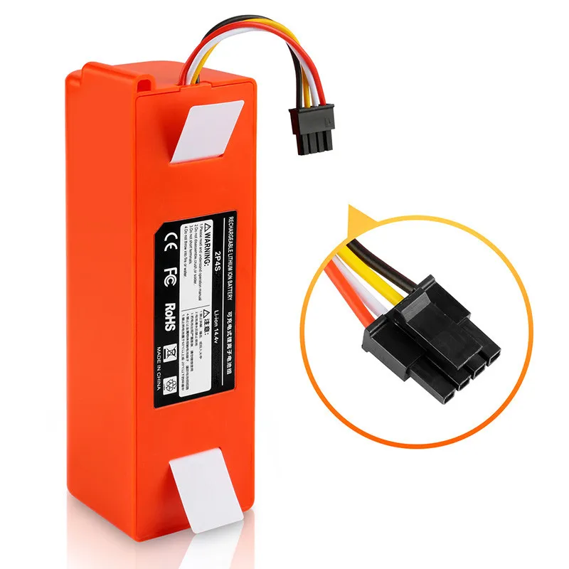 2022Original Xiaomi 14.4V 12800mAh Li-ion Battery Vacuum Cleaner Accessories for Xiaomi Robotics Cleaner Roborock S50 S51 S55 T4
2022Original Xiaomi 14.4V 12800mAh Li-ion Battery Vacuum Cleaner Accessories for Xiaomi Robotics Cleaner Roborock S50 S51 S55 T4