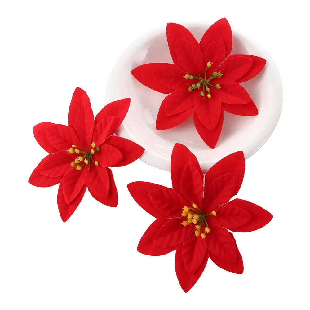 Festival DIY Poinsettia Glitter Ornament Artificial Gift Christmas Tree Xmax Ornament Christmas Pendant Xmas Supplies Flowers
Festival DIY Poinsettia Glitter Ornament Artificial Gift Christmas Tree Xmax Ornament Christmas Pendant Xmas Supplies Flowers