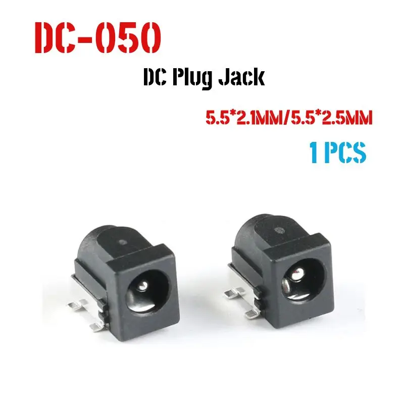 1 PCS DC-050 SMD DC-005 5.5X2.1 DC005 5.5*2.5mm DC Power Jack Connector 5.5 x 2.1 mm socket DC050
1 PCS DC-050 SMD DC-005 5.5X2.1 DC005 5.5*2.5mm DC Power Jack Connector 5.5 x 2.1 mm socket DC050