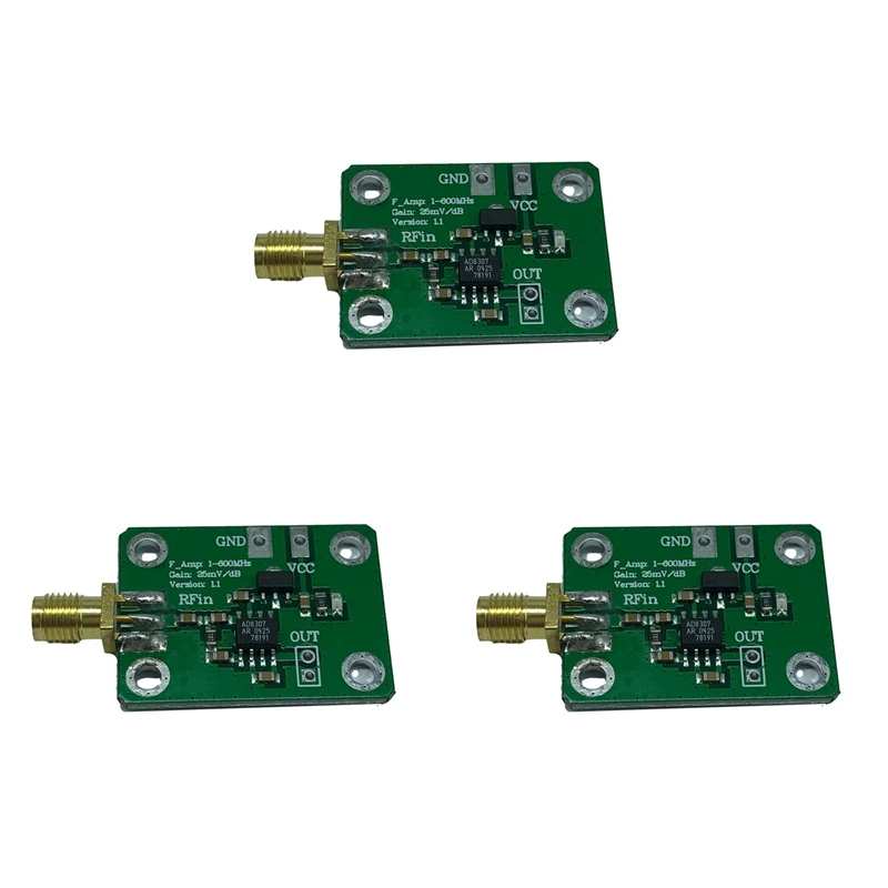 3X AD8307 RF измеритель мощности, логарифмический детектор, обнаружение мощности 1-600 МГц, Радиочастотный детектор, измеритель мощности
3X AD8307 RF измеритель мощности, логарифмический детектор, обнаружение мощности 1-600 МГц, Радиочастотный детектор, измеритель мощности