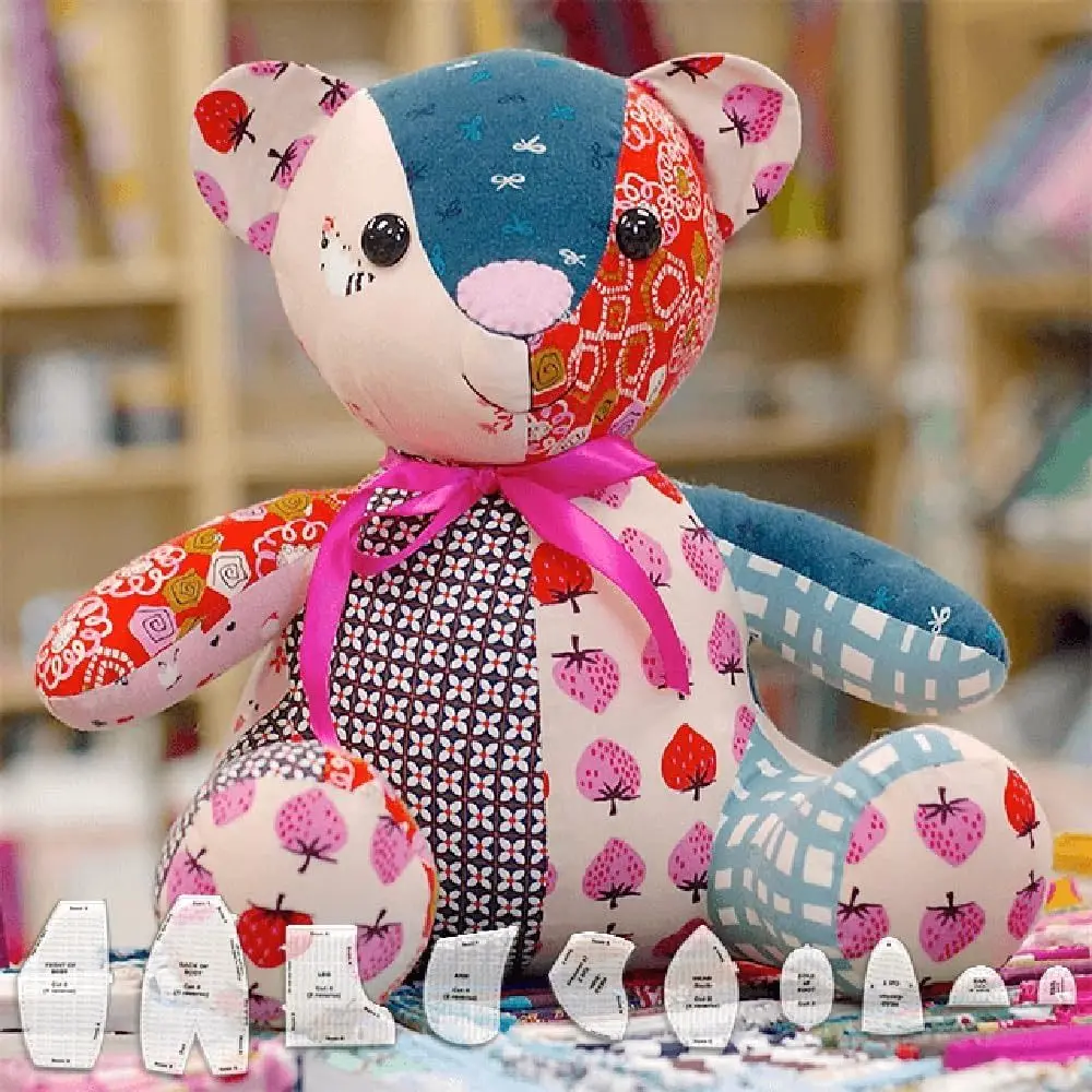 10PCS Memory Bear Template Ruler Set with Instructions Sewing Ruler Template Sewing Cutting Rulers Patchwork Ruler Template Tool
10PCS Memory Bear Template Ruler Set with Instructions Sewing Ruler Template Sewing Cutting Rulers Patchwork Ruler Template Tool