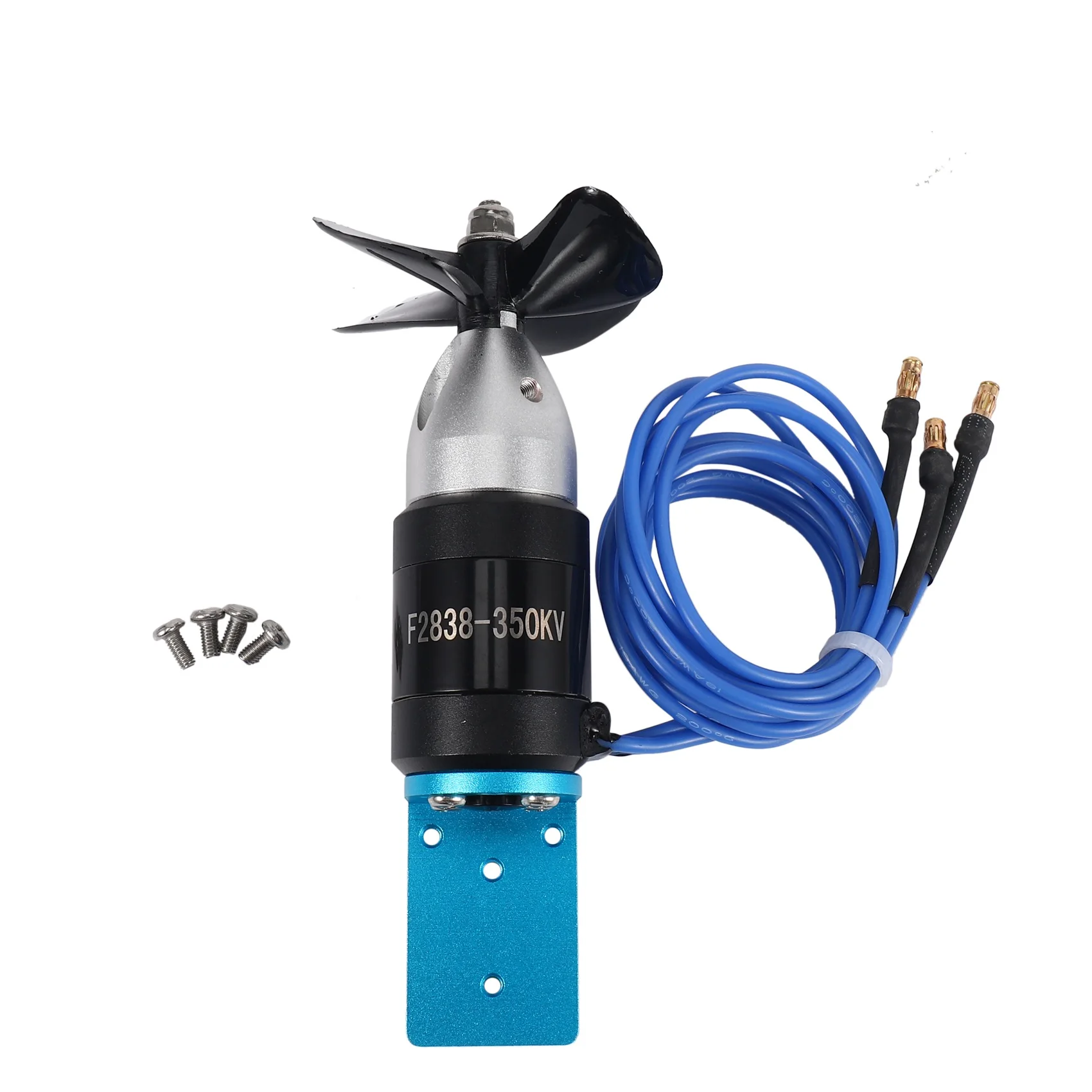 

IPX8 Waterproof Underwater Thruster 2838 350KV 2.4KG Thrust Brushless Motor with 55mm 60mm Propeller for ROV RC Boats CCW