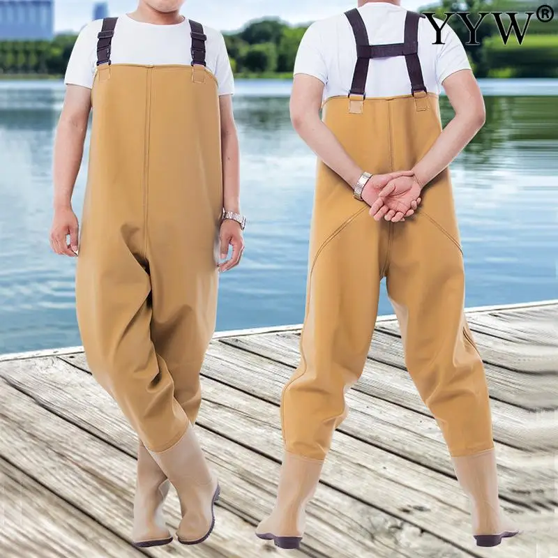 Fishing Waders Pants Adult Set Waterproof PVC Trousers Overalls With Boots Men Women Chest Wader Fishery Apparel Gear Suit Kits 
Fishing Waders Pants Adult Set Waterproof PVC Trousers Overalls With Boots Men Women Chest Wader Fishery Apparel Gear Suit Kits