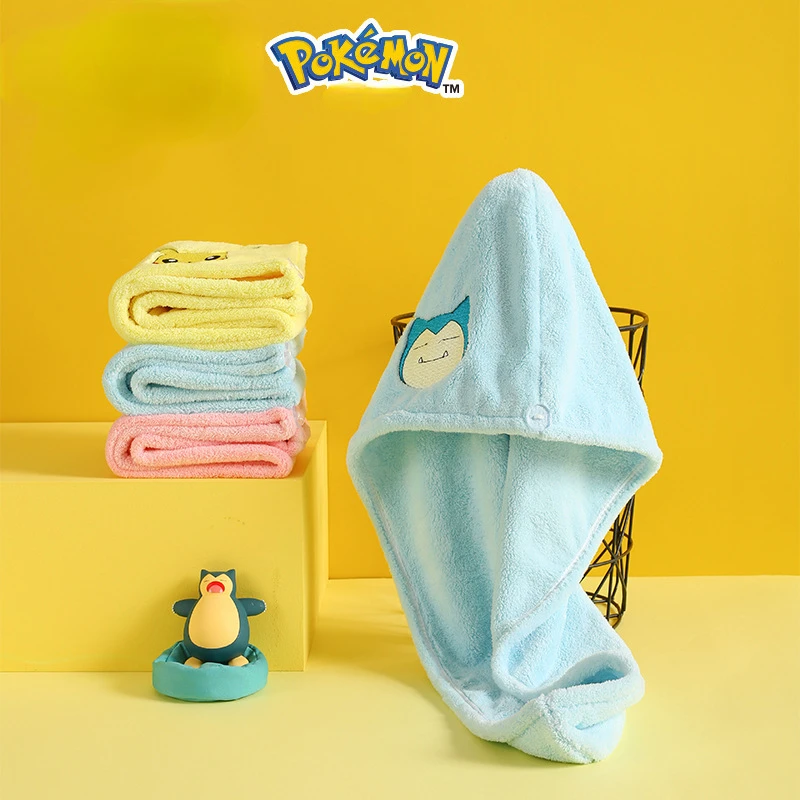Pokemon Pikachu Snorlax Dry Hair Hat Thickening Water-absorbent Quick-drying Towel Wrapped Head Shower Cap Cleaning Towel
Pokemon Pikachu Snorlax Dry Hair Hat Thickening Water-absorbent Quick-drying Towel Wrapped Head Shower Cap Cleaning Towel