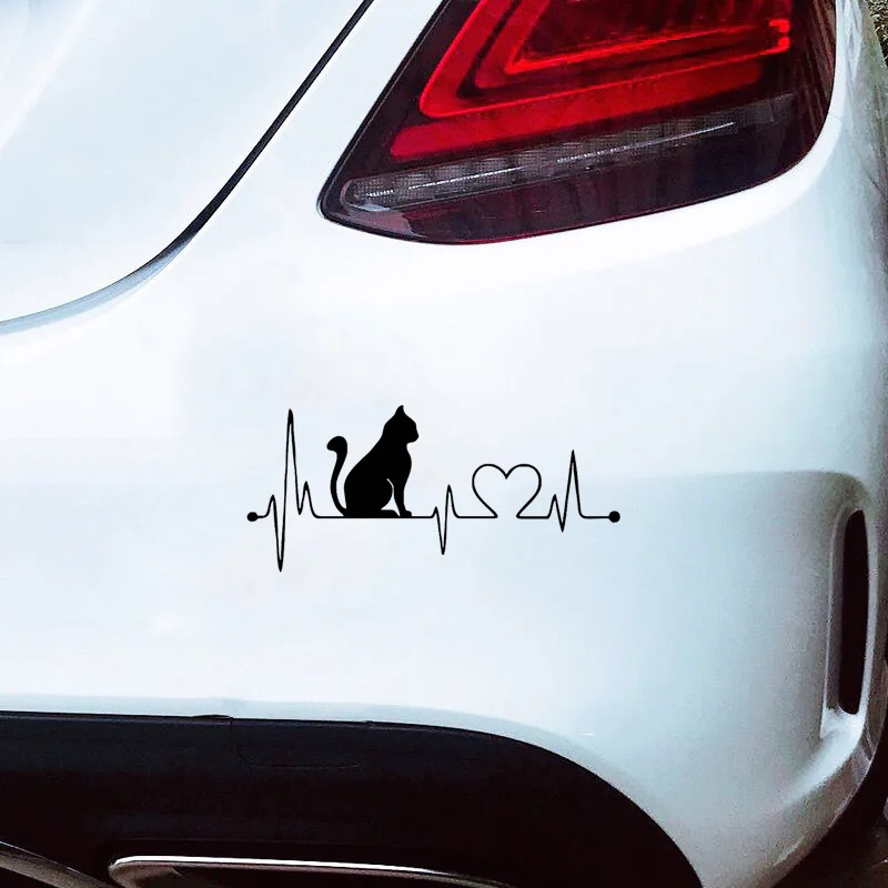 Vinyl Waterproof Car Reflective Stickers Cat Cartoon ECG Stickers Window Glass Bumper Bumper Scratch Personality Decoration
Vinyl Waterproof Car Reflective Stickers Cat Cartoon ECG Stickers Window Glass Bumper Bumper Scratch Personality Decoration