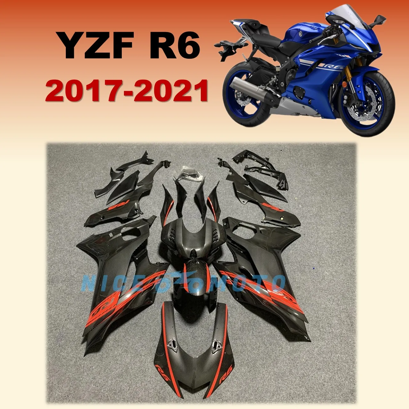 Комплект обтекателей для мотоцикла, подходит для Yamaha YZFR6 2017 2018 2019 2020 2021 YZF R6 17 18 19 20 21, черный комплект кузова
Комплект обтекателей для мотоцикла, подходит для Yamaha YZFR6 2017 2018 2019 2020 2021 YZF R6 17 18 19 20 21, черный комплект кузова