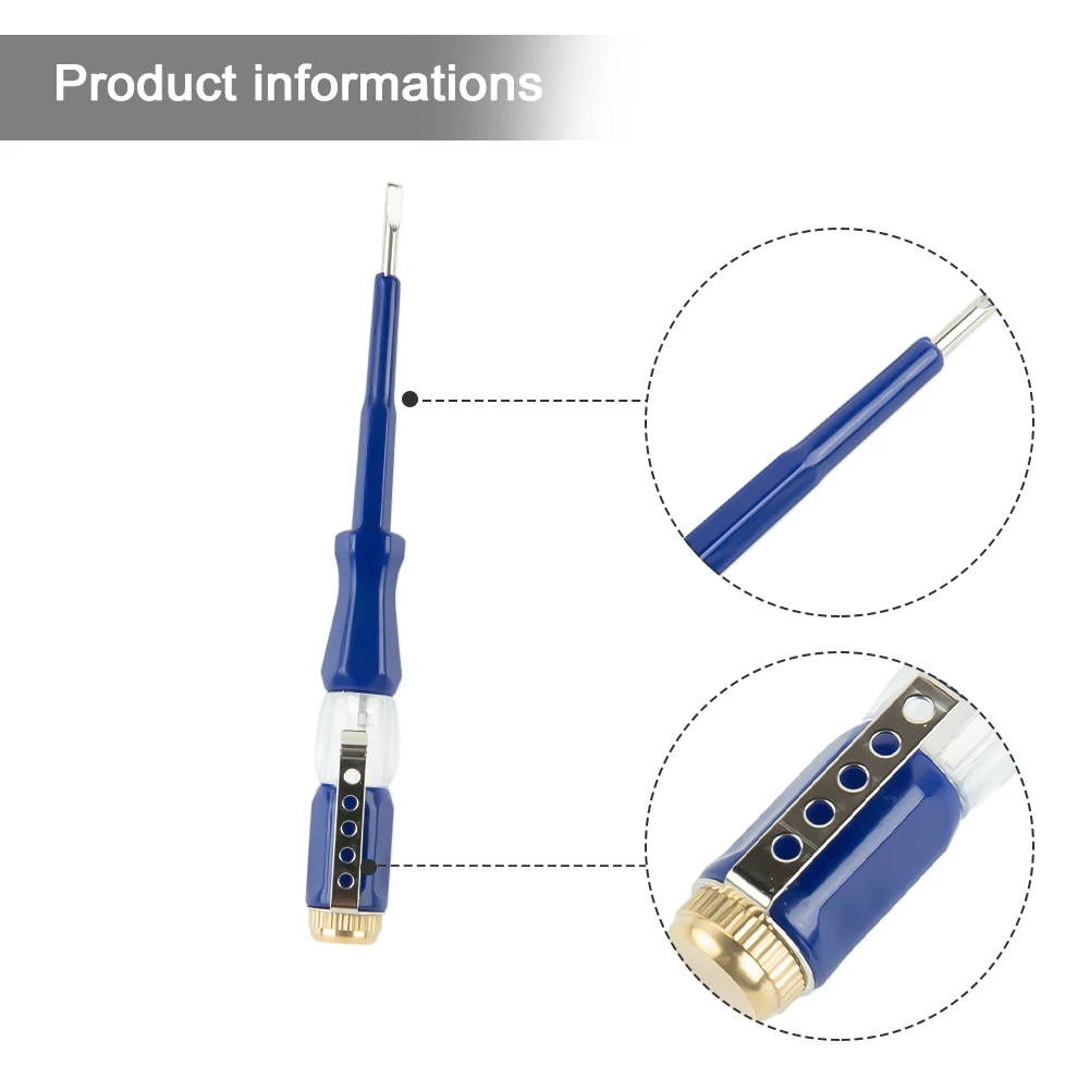 1 Pc Electric Testing Pen Flat Screwdriver Portable LED Voltage Tester 121mm 100-500V For Electrician Manual Tool Auto Repairing
1 Pc Electric Testing Pen Flat Screwdriver Portable LED Voltage Tester 121mm 100-500V For Electrician Manual Tool Auto Repairing