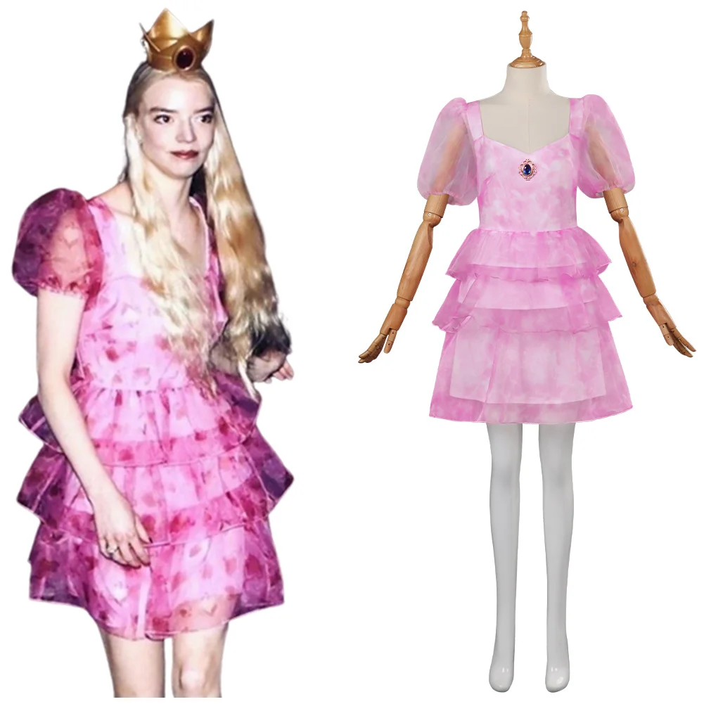 Female Anime Peach Cosplay Costume Dress Crown Outfits Fantasia Halloween Carnival Party Suit for Adult Women Girls
Female Anime Peach Cosplay Costume Dress Crown Outfits Fantasia Halloween Carnival Party Suit for Adult Women Girls