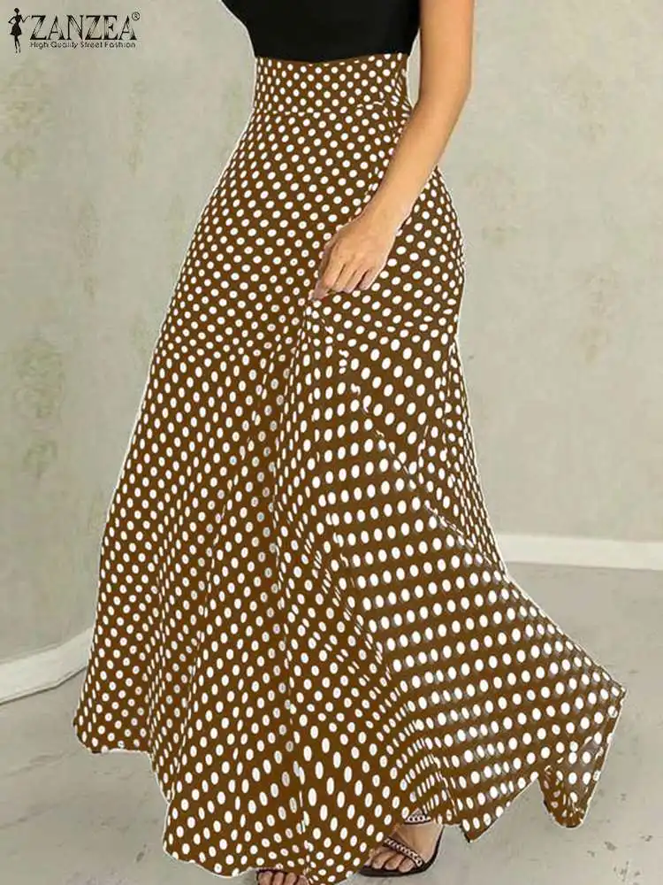 ZANZEA Fashion Women High Waist Skirts Casual Polka Dot A-line Swing Maxi Skirt 2023 Summer Elegant Office Holiday Long Jupes
ZANZEA Fashion Women High Waist Skirts Casual Polka Dot A-line Swing Maxi Skirt 2023 Summer Elegant Office Holiday Long Jupes