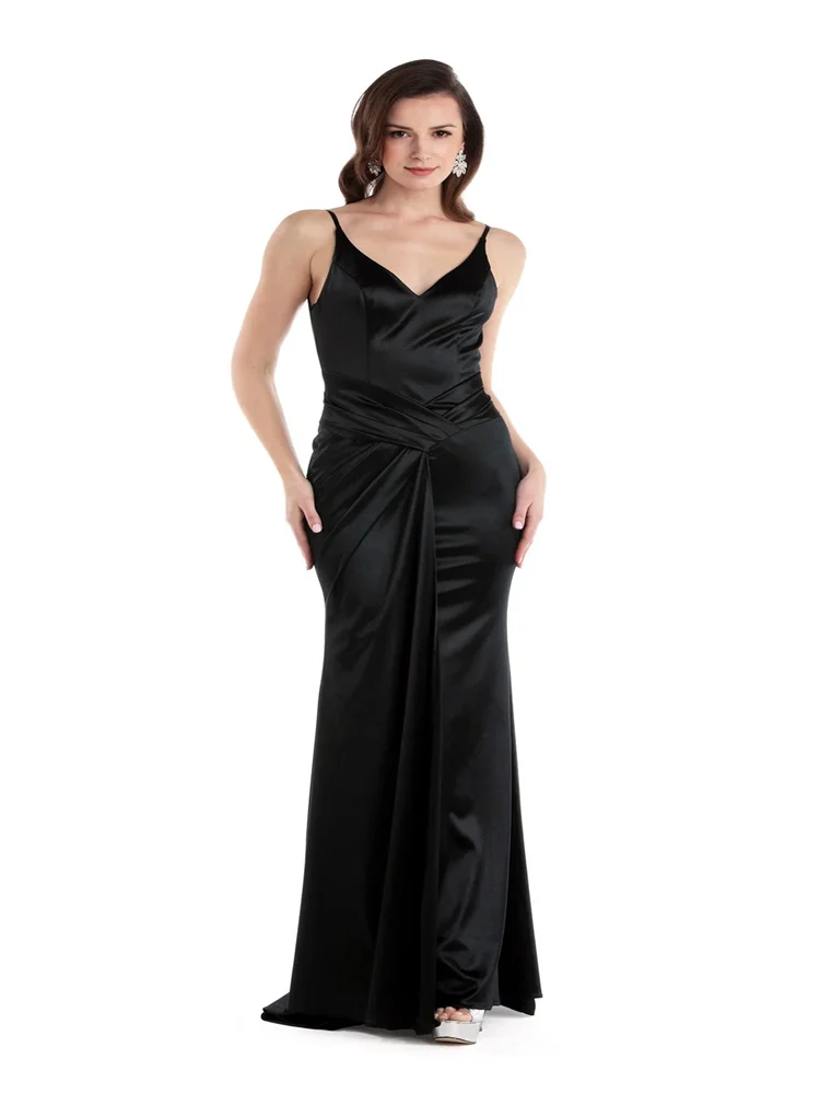 New Arival Spaghetti Straps V Neckline Chiffon Bridesmaid Dress Elegant Open Back Zipper Sweep Train Gowns For Wedding Guests
New Arival Spaghetti Straps V Neckline Chiffon Bridesmaid Dress Elegant Open Back Zipper Sweep Train Gowns For Wedding Guests