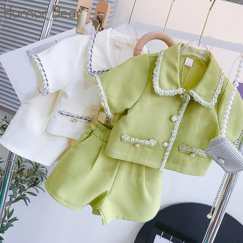 Humor Bear 2023 New Summer Green Casual Suit Top+Short Skirt 2Pcs Kid Clothes Children Clothes Girl Set For 2-6 Years
Humor Bear 2023 New Summer Green Casual Suit Top+Short Skirt 2Pcs Kid Clothes Children Clothes Girl Set For 2-6 Years