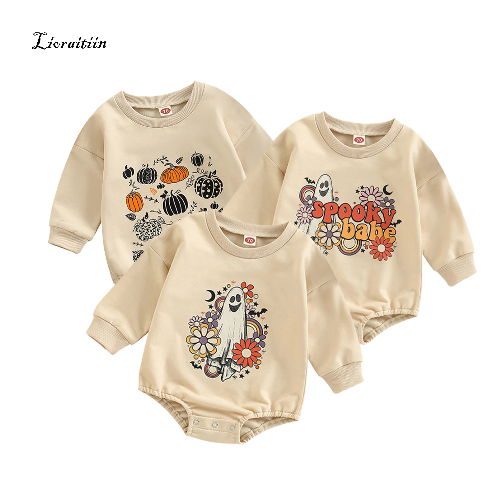 2022-08-16 Lioraitiin 0-24M Baby Girl Boy Halloween Romper Ghost Print Crew Neck Long Sleeve Sweatshirt Jumpsuit
2022-08-16 Lioraitiin 0-24M Baby Girl Boy Halloween Romper Ghost Print Crew Neck Long Sleeve Sweatshirt Jumpsuit