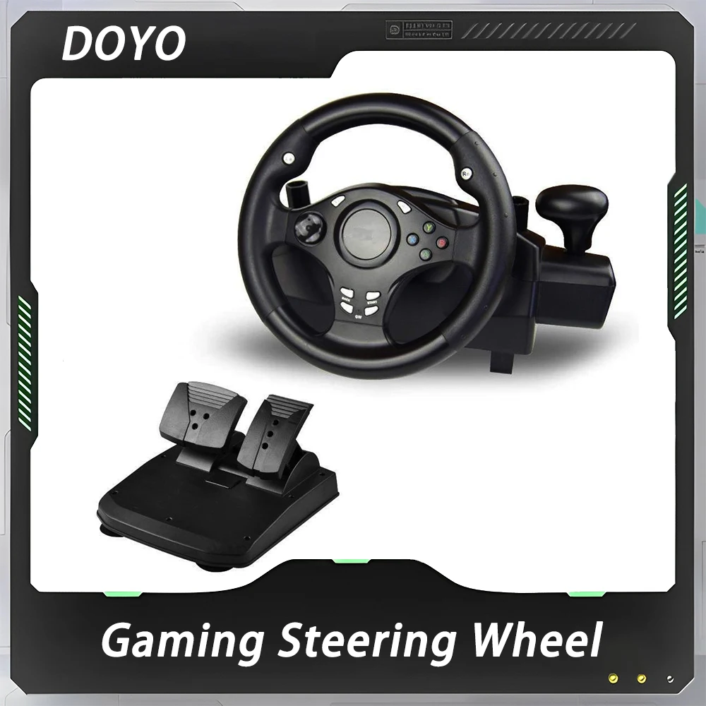 DOYO игровое гоночное колесо, игровое рулевое колесо с педалью 270 градусов, рулевое колесо для ПК/PS3 /PS4 /Xbox /NS SWITCH /Android TV PC
DOYO игровое гоночное колесо, игровое рулевое колесо с педалью 270 градусов, рулевое колесо для ПК/PS3 /PS4 /Xbox /NS SWITCH /Android TV PC