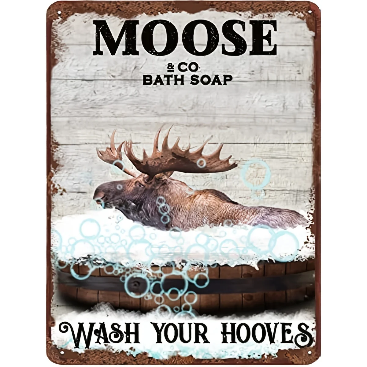 Funny Moose Bathroom Metal Tin Sign Vintage Moose Wall Decor Toilet Posters Wash Your Hooves Vintage Tin Sign For Home Office
Funny Moose Bathroom Metal Tin Sign Vintage Moose Wall Decor Toilet Posters Wash Your Hooves Vintage Tin Sign For Home Office