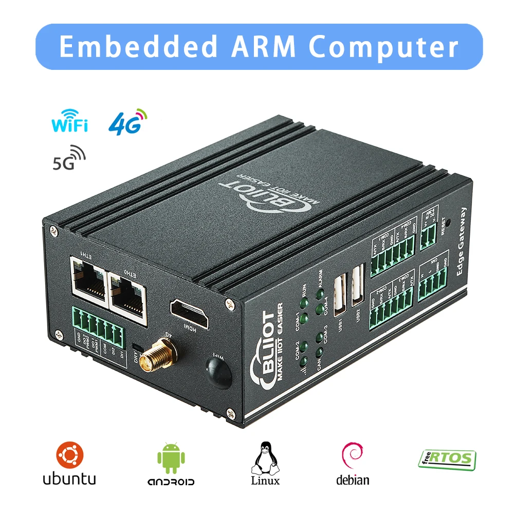 Bliiot ARM Embedded mini PC Linux Android FreeRTOS RS485 Analogue Input/Output Support 4G WiFi BL304
Bliiot ARM Embedded mini PC Linux Android FreeRTOS RS485 Analogue Input/Output Support 4G WiFi BL304