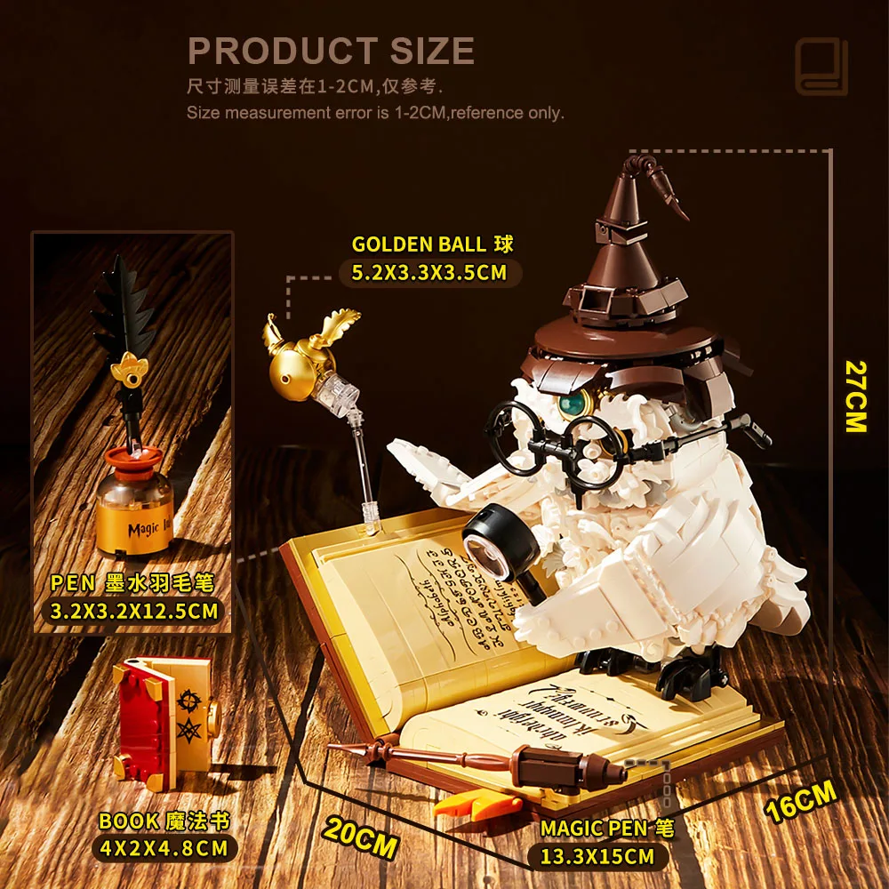 creative expert Ideas Owl series moc Building Block bricks Magical World model toy harry kids gifts Christmas 1162pcs creative expert Ideas Owl series moc Building Block bricks Magical World model toy harry kids gifts Christmas 1162pcs