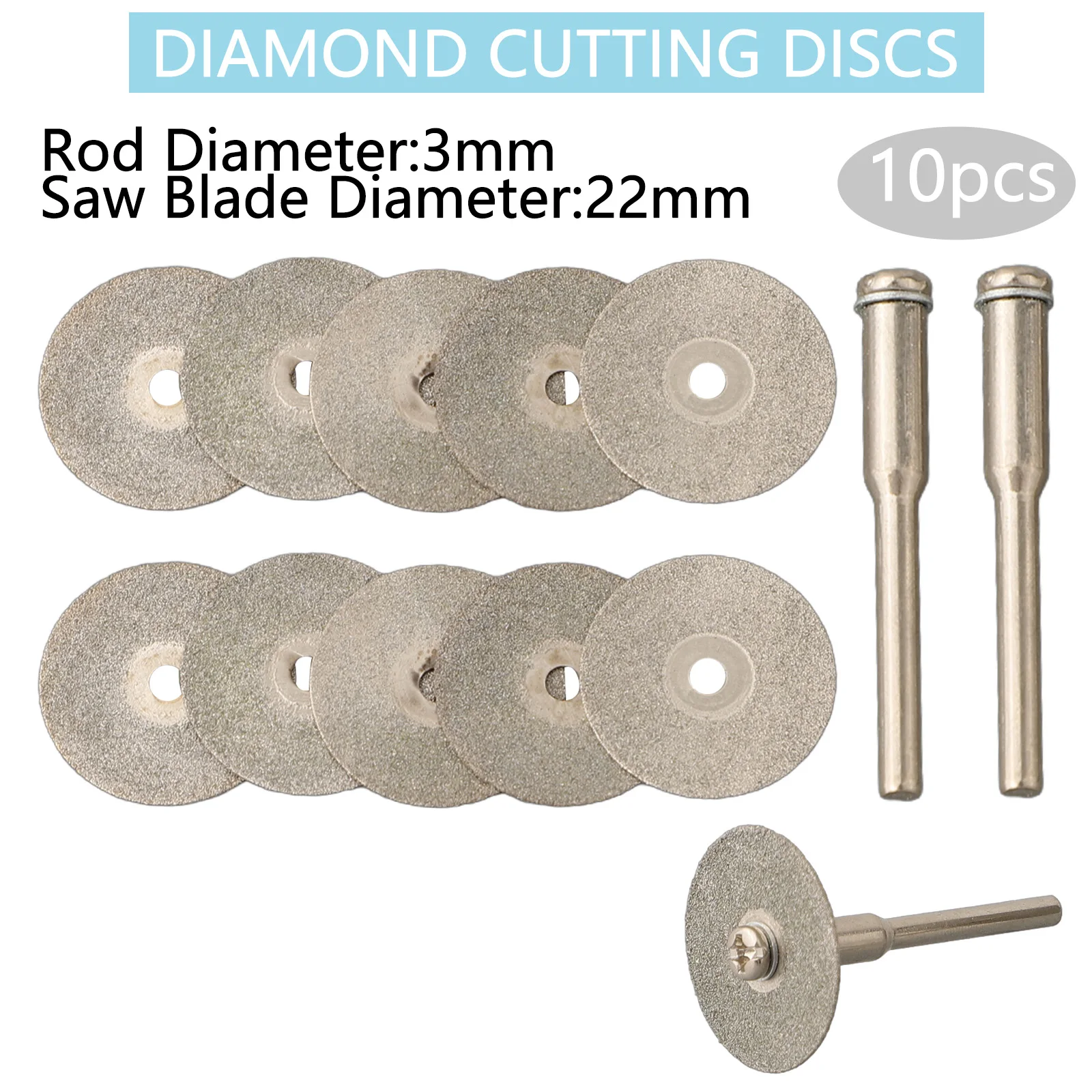 Hot Sale Drill Rotary Tool Cutting Discs Arbor Shafts Cutting Blade Disc 10*Cutting Discs 12PCS/SET 2*Arbor Shafts
Hot Sale Drill Rotary Tool Cutting Discs Arbor Shafts Cutting Blade Disc 10*Cutting Discs 12PCS/SET 2*Arbor Shafts