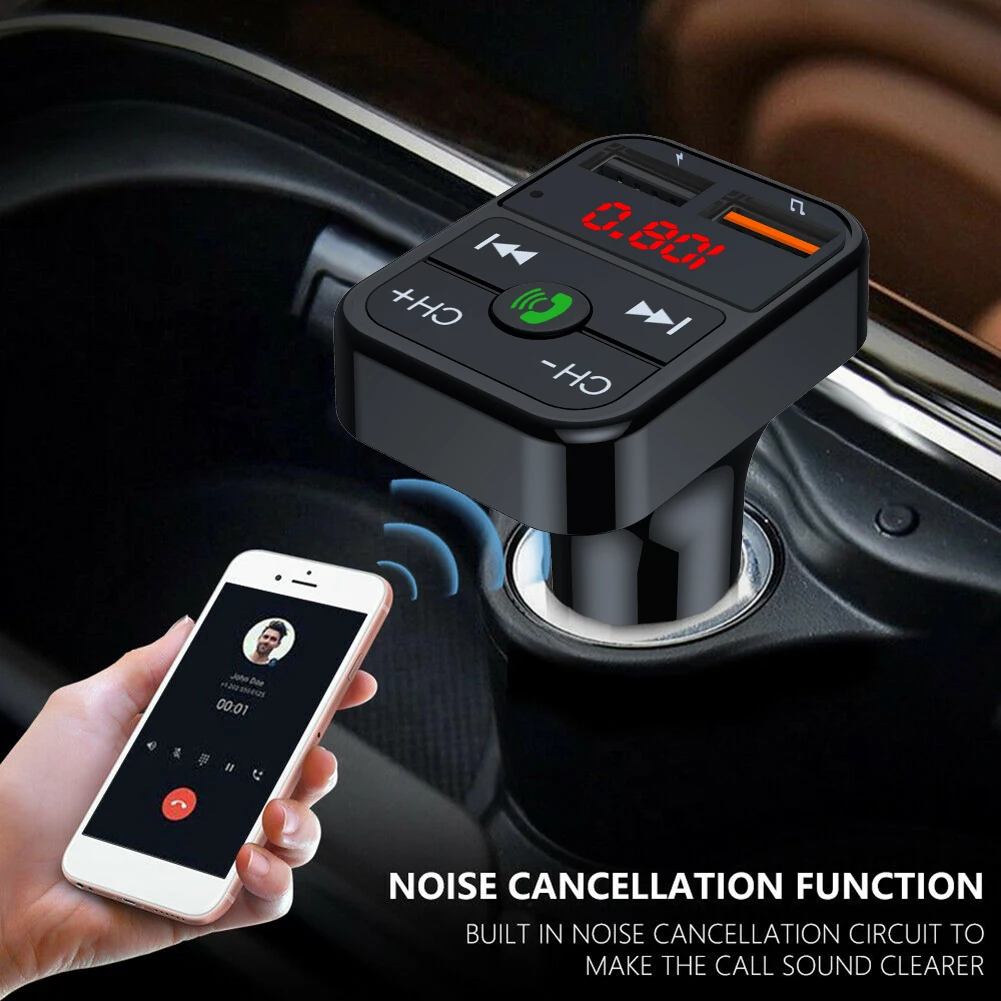 Charger FM Transmitter 2 USB 87.5-108Mhz AUX Accessories BT 5.0 Black Bluetooth Car DC12V-24V MP3 Player Parts
Charger FM Transmitter 2 USB 87.5-108Mhz AUX Accessories BT 5.0 Black Bluetooth Car DC12V-24V MP3 Player Parts