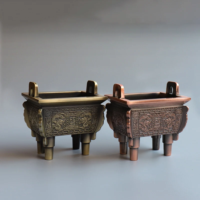 Mini Bronze Ware Archaize Quadripod Incense Burner Household Tea Ceremony Accessory Bronze Censer Home Small Copper Figurine
Mini Bronze Ware Archaize Quadripod Incense Burner Household Tea Ceremony Accessory Bronze Censer Home Small Copper Figurine