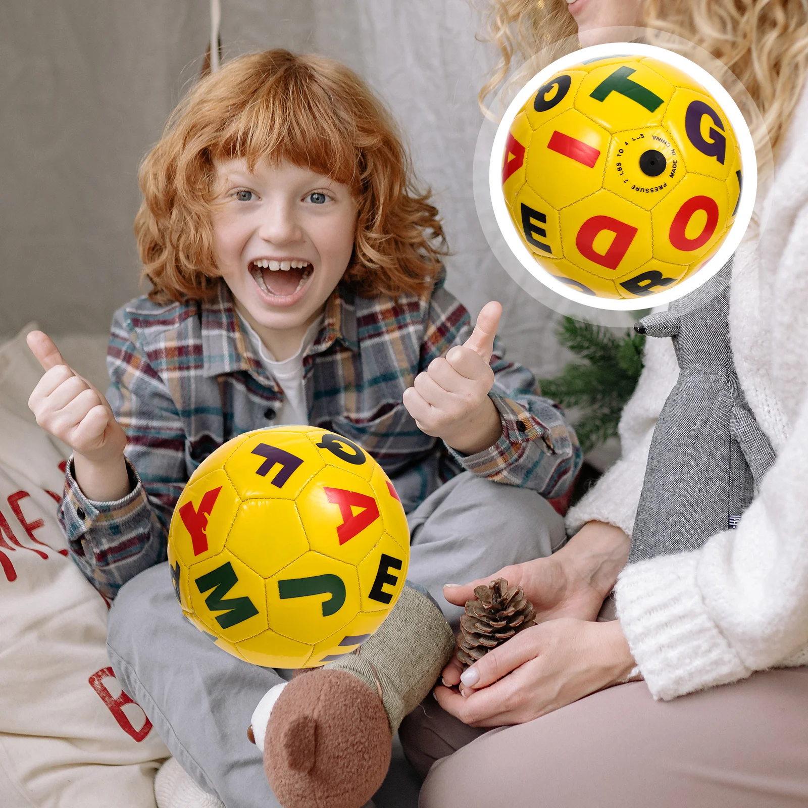Kids Inflatable Soccer Ball Plaything Creative Letter Printed Toy Ball for Children
Kids Inflatable Soccer Ball Plaything Creative Letter Printed Toy Ball for Children