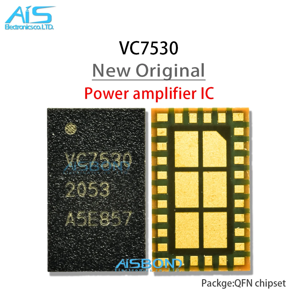 2Pcs/Lot New VC7530V VC7530 PA IC For Mobile Phone Power Amplifier IC VC 7530 Signal Module Chip
2Pcs/Lot New VC7530V VC7530 PA IC For Mobile Phone Power Amplifier IC VC 7530 Signal Module Chip
