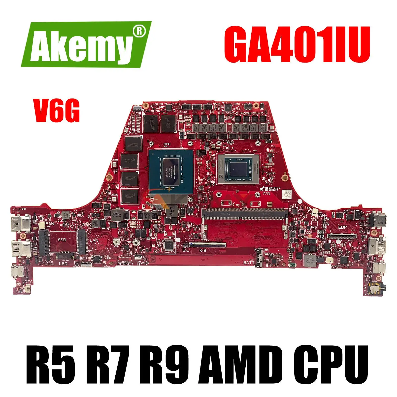 GA401I Mainboard For ASUS ROG GA401IV GA401IU GA401II GA401IVC GA401IV Laptop Motherboard R5 R7 R9 CPU GTX1660Ti RTX2060 V6G
GA401I Mainboard For ASUS ROG GA401IV GA401IU GA401II GA401IVC GA401IV Laptop Motherboard R5 R7 R9 CPU GTX1660Ti RTX2060 V6G