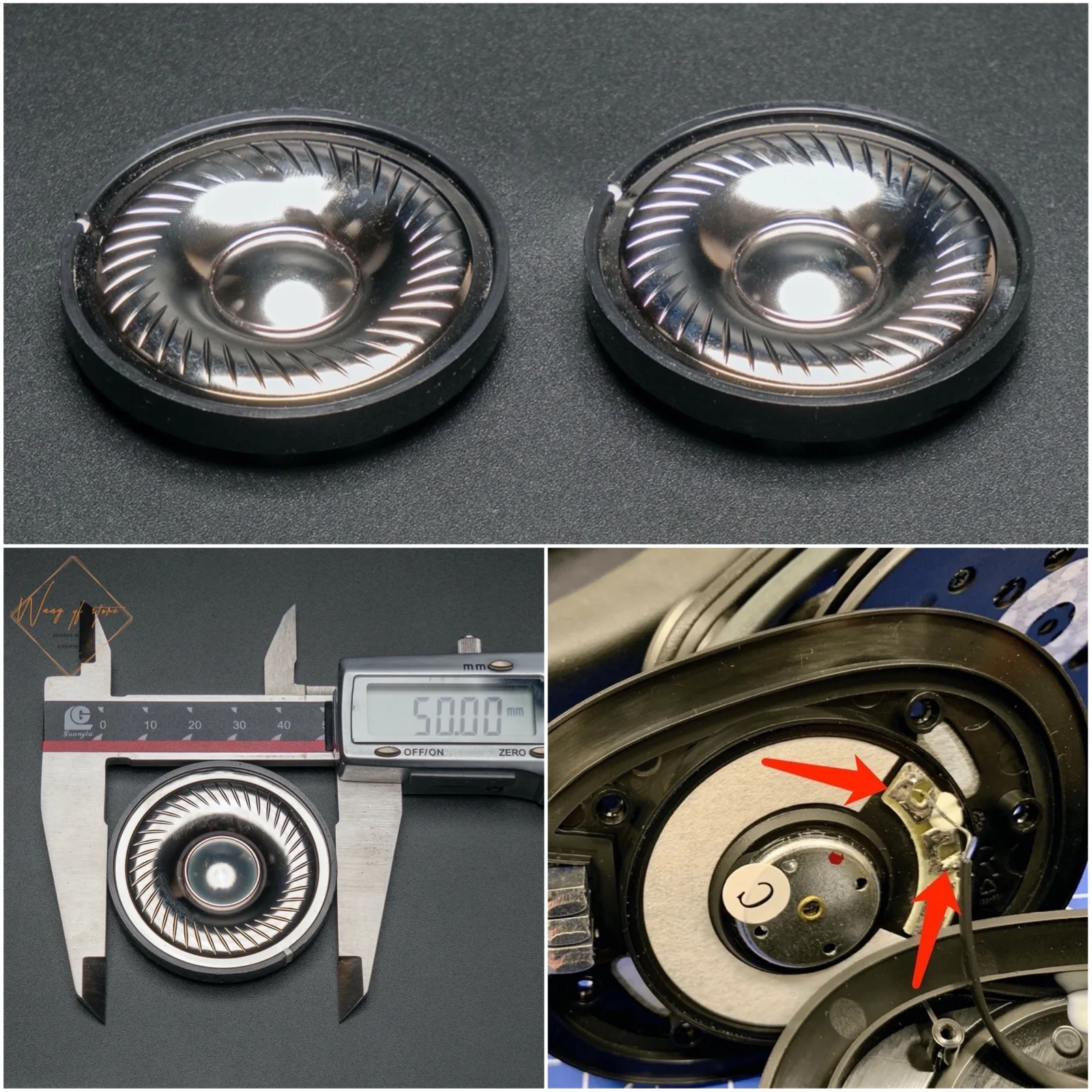 Hifi 50mm Titanium Diaphragm Speaker For Steelseries Siberia V1 V2 V3 Headphone Driver Unit 32 Ohms
Hifi 50mm Titanium Diaphragm Speaker For Steelseries Siberia V1 V2 V3 Headphone Driver Unit 32 Ohms