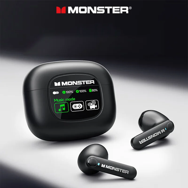 

Choice Monster XKT20 Wireless Earphones Bluetooth V5.4 Earbuds Long Battery Life Headsets LED Screen HIFI Sound Headphones